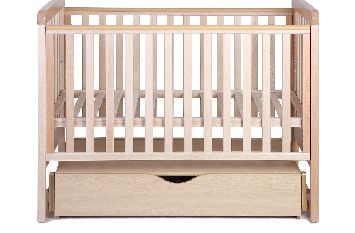 natural wooden cot